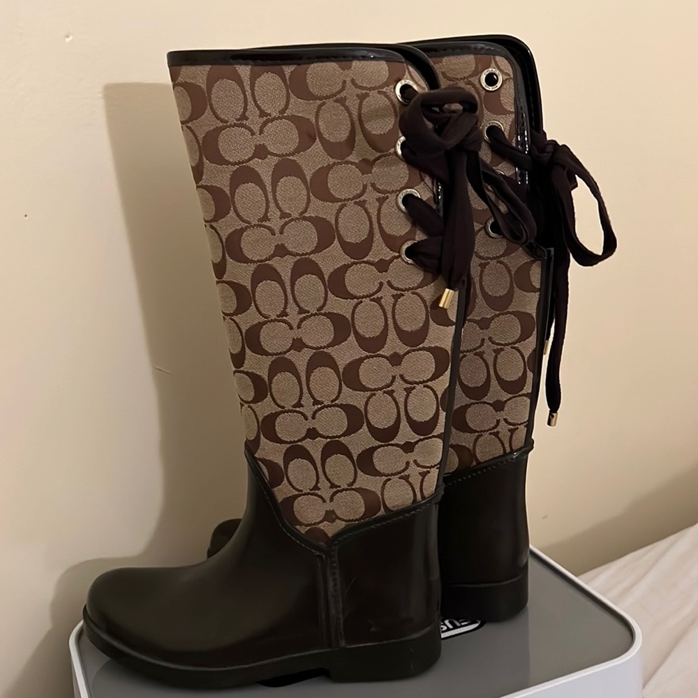 Coach rain boots